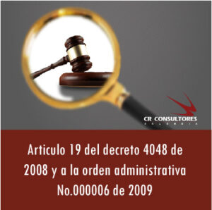 Orden administrativa No.000006 de 2009