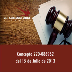 Concepto 220-086962 del 15 de Julio de 2013
