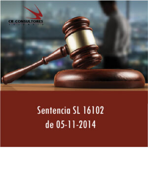 Sentencia SL 16102 de 05-11-2014