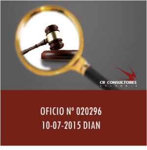 OFICIO Nº 020296 10-07-2015 DIAN