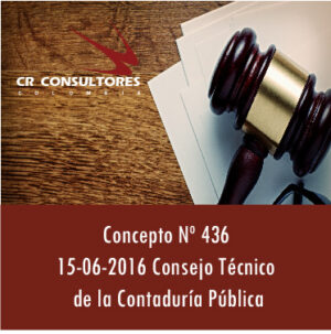 Concepto Nº 436  15-06-2016  Consejo Técnico de la Contaduría Pública.