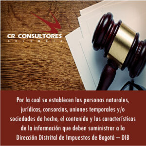 Dirección Distrital de Impuestos de Bogotá – DIB”