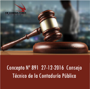 Concepto Nº 891  27-12-2016  Consejo Técnico de la Contaduría Pública