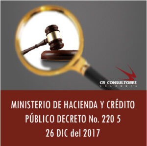 DECRETO No. 2205- 26 Dic del 2017