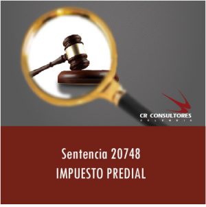 Sentencia 20748 –  IMPUESTO PREDIAL