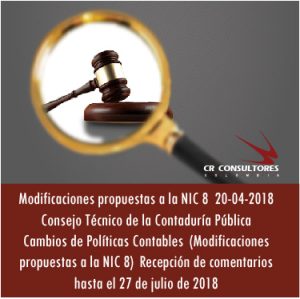 Modificaciones propuestas a la NIC 8  20-04-2018