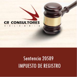 Sentencia 20589 –  IMPUESTO DE REGISTRO