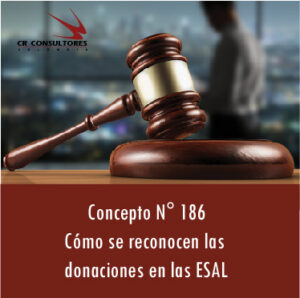  Concepto N° 186 Cómo se reconocen las donaciones en las ESAL