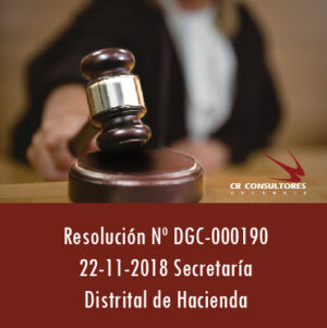 Resolución Nº DGC-000190 22-11-2018