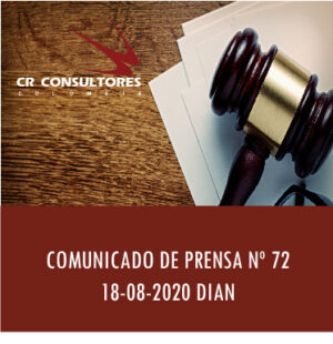 COMUNICADO DE PRENSA Nº 72 18-08-2020