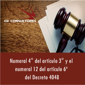 Numeral 4° del artículo 3° y 12