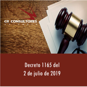 Decreto 1165 del 2 de julio de 2019