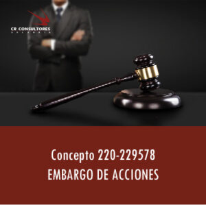 Concepto 220-229578 – PAGO DE DIVIDENDOS DE ACCIONES EMBARGADAS EN PROCESO DE LIQUIDACIÓN DE SOCIEDAD CONYUGAL.