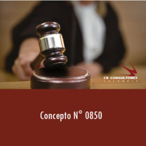 Concepto N° 0850 – Registro contable.