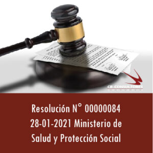 Resolución N° 00000084  28-01-2021  Ministerio de Salud y Protección Social