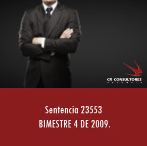 Sentencia 23553 – BIMESTRE 4 DE 2009.