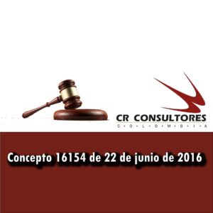 Concepto 16154 de 22 de junio de 2016