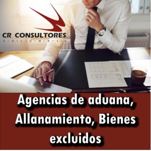 Agencias de aduana, Allanamiento, Bienes excluidos