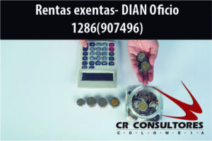 Rentas exentas- DIAN Oficio 1286(907496)