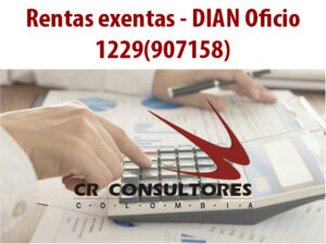 Rentas exentas – DIAN Oficio 1229(907158)