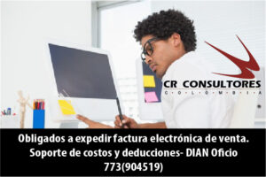Obligados a expedir factura electrónica de venta. Soporte de costos y deducciones- DIAN Oficio 773(904519)