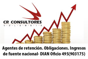 Agentes de retención. Obligaciones. Ingresos de fuente nacional- DIAN Oficio 495(903175)