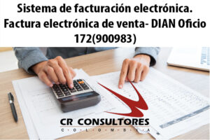 Sistema de facturación electrónica. Factura electrónica de venta- DIAN Oficio 172(900983)