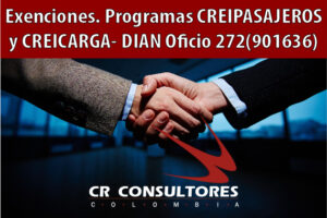Exenciones. Programas CREIPASAJEROS y CREICARGA- DIAN Oficio 272(901636)