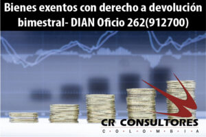 Bienes exentos con derecho a devolución bimestral- DIAN Oficio 262(912700)