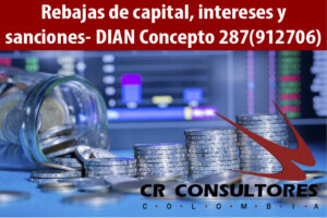 Rebajas de capital, intereses y sanciones- DIAN Concepto 287(912706)