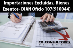 Importaciones Excluidas, Bienes Exentos- DIAN Oficio 107(910044)