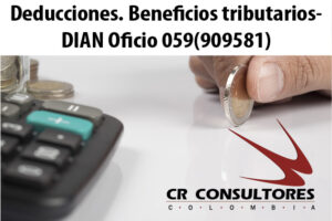 Deducciones. Beneficios tributarios- DIAN Oficio 059(909581)