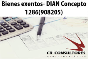 Bienes exentos- DIAN Concepto 1286(908205)