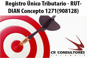 Registro Único Tributario – RUT- DIAN Concepto 1271(908128)
