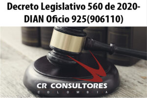 Decreto Legislativo 560 de 2020- DIAN Oficio 925(906110)