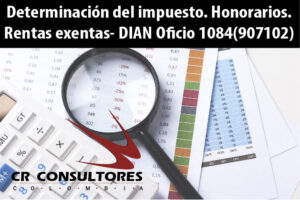 Determinación del impuesto. Honorarios. Rentas exentas- DIAN Oficio 1084(907102)