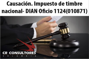 Causación. Impuesto de timbre nacional- DIAN Oficio 1124(010871)
