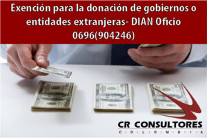 Exención para la donación de gobiernos o entidades extranjeras- DIAN Oficio 0696(904246)