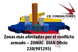 Zonas más afectadas por el conflicto armado – ZOMAC- DIAN Oficio 220(901293)