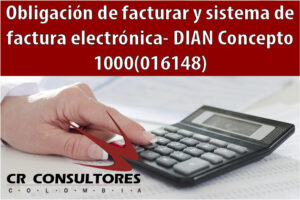 Obligación de facturar y sistema de factura electrónica- DIAN Concepto 1000(016148)