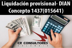 Liquidación provisional- DIAN Concepto 1437(015641)
