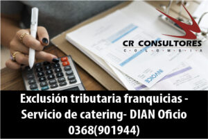 Exclusión tributaria franquicias-Servicio de catering- DIAN Oficio 0368(901944)
