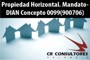 Propiedad Horizontal. Mandato- DIAN Concepto 0099(900706)