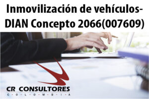Inmovilización de vehículos- DIAN Concepto 2066(007609)