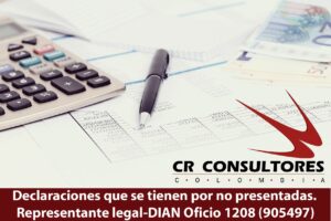 Declaraciones que se tienen por no presentadas. Representante legal-DIAN Oficio 1208 (905497)