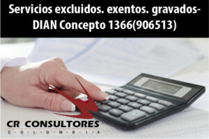 Servicios excluidos. exentos. gravados- DIAN Concepto 1366(906513)