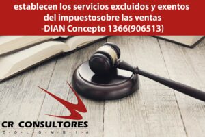 establecen los servicios excluidos y exentos del impuesto sobre las ventas-DIAN Concepto 1366(906513)