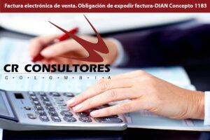  Factura electrónica de venta. Obligación de expedir factura-DIAN Concepto 1183