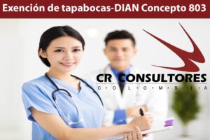 Exención de tapabocas-DIAN Concepto 803