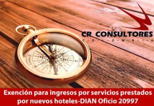  Exención para ingresos por servicios prestados por nuevos hoteles-DIAN Oficio 20997